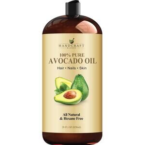 Handcraft Blends Avocado Oil Cold Pressed 28oz 100% Pure and Natural Hair Skin